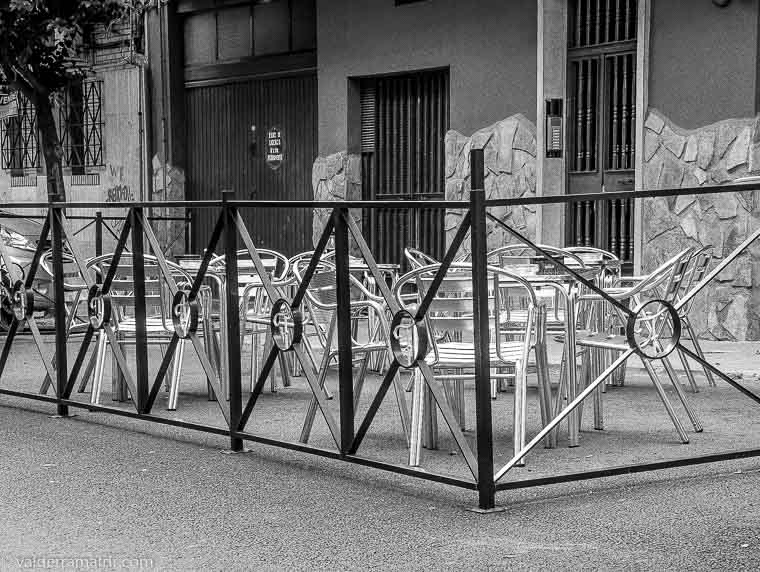 Terrazas de Jaén esperando a los clientes