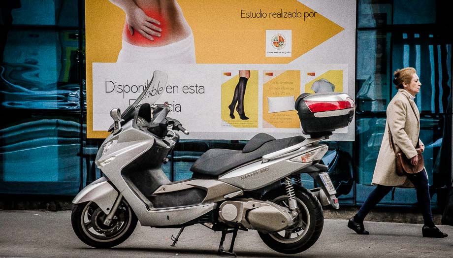 aparcamiento sin problemas, venta de la moto