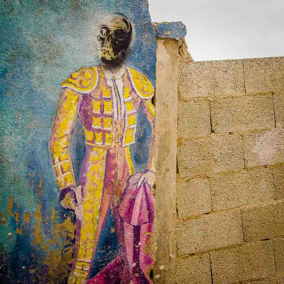 un torero para un grafiti